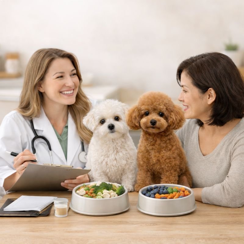 Health and nutrition consultation for Toy Poodle and Maltipoo focused on personalized wellness and dietary guidance by Homes & Pets by New House of Pets